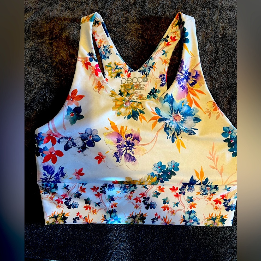 Flower sports bra